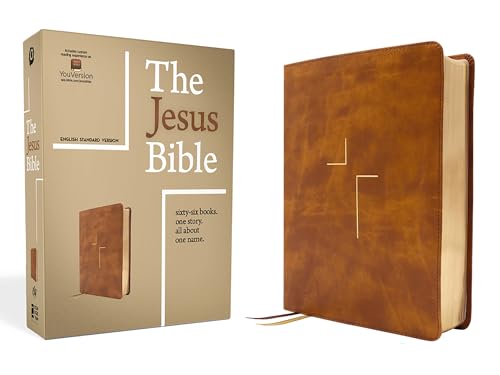 The Jesus Bible, ESV Edition, Leathersoft, Tan - Imitation Leather