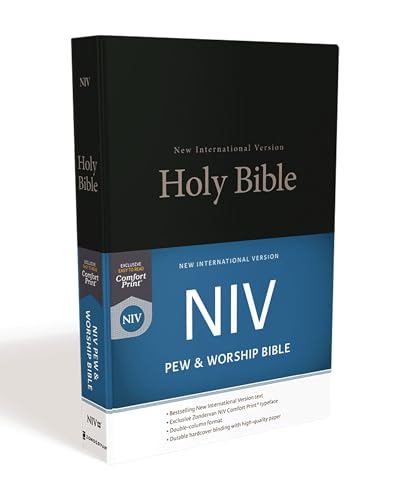 NIV, Pew and Worship Bible, Hardcover, Black - Hardcover