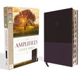 Amplified Study Bible, Imitation Leather, Purple, Indexed - Imitation Leather