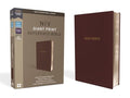NIV, Reference Bible, Giant Print, Leather-Look, Burgundy, Red Letter Edition, Comfort Print - Imitation Leather