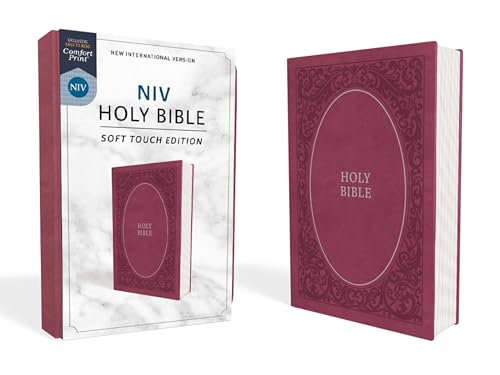 NIV, Holy Bible, Soft Touch Edition, Imitation Leather, Pink, Comfort Print - Imitation Leather