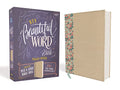Niv, Beautiful Word Bible, Updated Edition, Peel/Stick Bible Tabs, Leathersoft Over Board, Gold/Floral, Red Letter, Comfort Print: 600+ Full-Color Ill - Hardcover