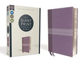 Niv, Giant Print Compact Bible, Leathersoft, Purple, Red Letter Edition, Comfort Print - Imitation Leather