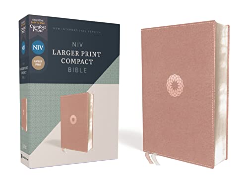 Niv, Larger Print Compact Bible, Leathersoft, Pink, Red Letter, Comfort Print - Imitation Leather