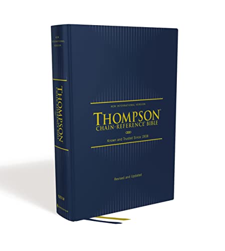 Niv, Thompson Chain-Reference Bible, Hardcover, Navy, Red Letter, Comfort Print - Hardcover