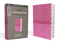 Niv, Super Giant Print Reference Bible (Font Size: 16.5-Point), Leathersoft, Pink, Red Letter, Thumb Indexed, Comfort Print - Imitation Leather