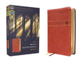Niv, Men's Devotional Bible (by Men, for Men), Leathersoft, Brown, Comfort Print - Imitation Leather