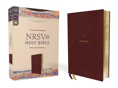 Nrsvue, Holy Bible, Leathersoft, Burgundy, Comfort Print - Imitation Leather