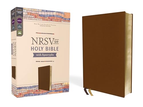 Nrsvue, Holy Bible with Apocrypha, Leathersoft, Brown, Comfort Print - Imitation Leather