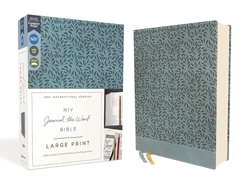 Niv, Journal the Word Bible (Perfect for Note-Taking), Large Print, Leathersoft, Teal, Red Letter, Comfort Print: Reflect, Take Notes, or Create Art N - Imitation Leather