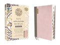 NIV Application Bible, Personal Size, Leathersoft, Pink/Gray, Red Letter, Thumb Indexed, Comfort Print: Bringing the Ancient Message of the Bible Into - Imitation Leather