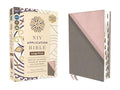 NIV Application Bible, Large Print, Leathersoft, Pink/Gray, Red Letter, Thumb Indexed, Comfort Print: Bringing the Ancient Message of the Bible Into Y - Imitation Leather