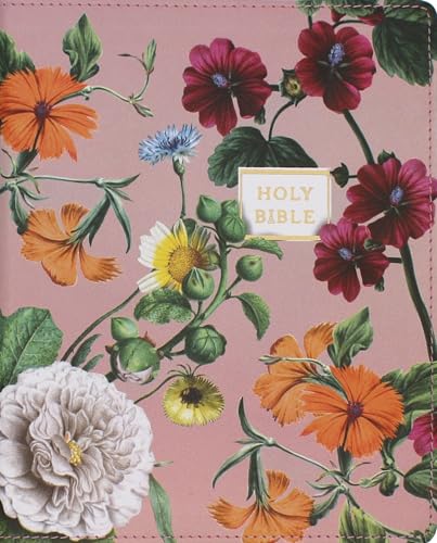 Niv, Artisan Collection Bible, Large Print, Leathersoft, Blush Floral, Red Letter, Comfort Print - Imitation Leather
