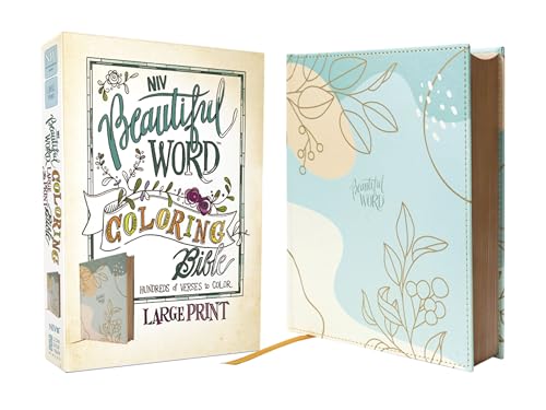 Niv, Beautiful Word Coloring Bible, Large Print, Leathersoft Over Board, Teal: Hundreds of Verses to Color - Imitation Leather