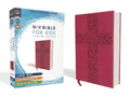 Niv, Bible for Kids, Large Print, Leathersoft, Pink, Red Letter, Comfort Print: Thinline Edition - Leather