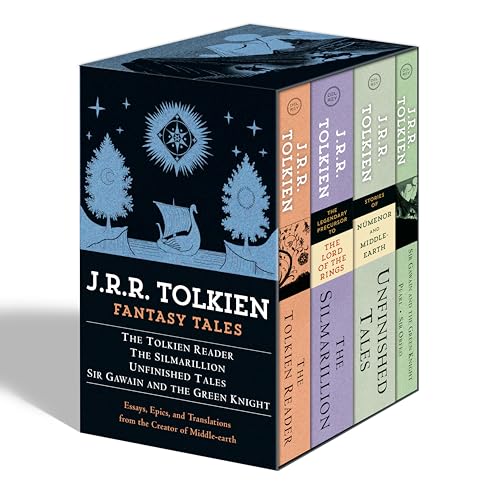 Tolkien Fantasy Tales Box Set (the Tolkien Reader, the Silmarillion, Unfinished Tales, Sir Gawain and the Green Knight): Essays, Epics, and Translatio - Boxed Set