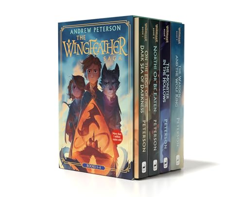 Wingfeather Saga Boxed Set: On the Edge of the Dark Sea of Darkness; North! or Be Eaten; The Monster in the Hollows; The Warden and the Wolf King - Hardcover