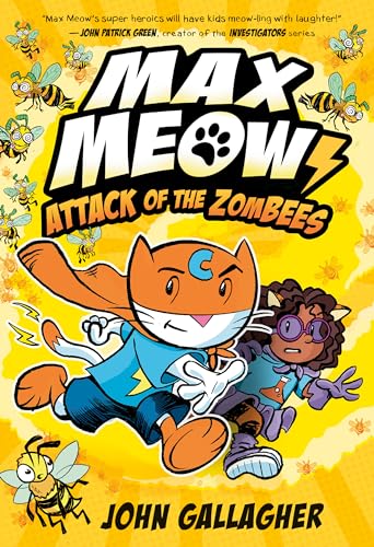 Max Meow 5: Attack of the Zombees: (A Graphic Novel) - Hardcover