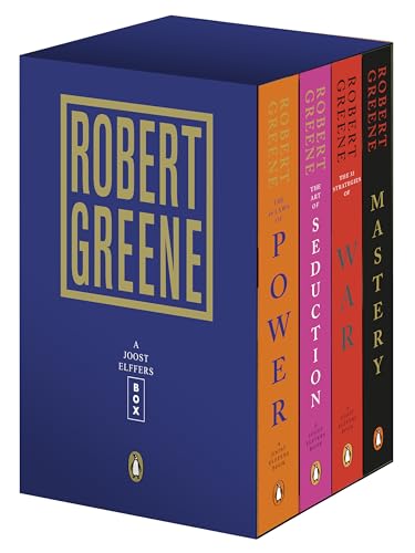Robert Greene 4-Book Boxed Set: The 48 Laws of Power; The Art of Seduction; The 33 Strategies of War; Mastery - Paperback
