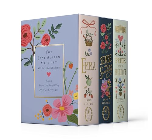 The Jane Austen Gift Set: A Puffin in Bloom 3-Book Collection: Pride and Prejudice, Emma, and Sense and Sensibility - Hardcover