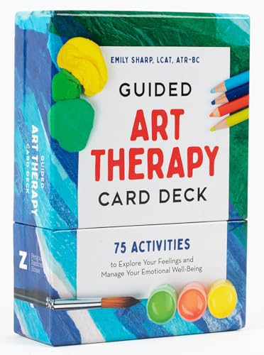 Guided Art Therapy Card Deck: 75 Activities to Explore Your Feelings and Manage Your Emotional Well-Being - Other