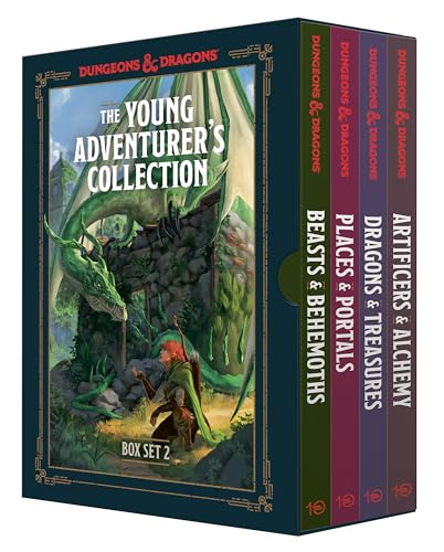 The Young Adventurer's Collection Box Set 2 (Dungeons & Dragons 4-Book Boxed Set): Beasts & Behemoths, Dragons & Treasures, Places & Portals, Artifice - Paperback