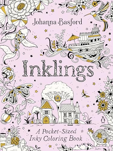 Inklings: A Pocket-Sized Inky Coloring Book - Paperback