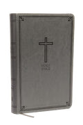 NKJV, Deluxe Gift Bible, Imitation Leather, Gray, Red Letter Edition - Imitation Leather