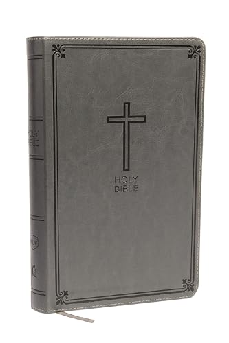 NKJV, Deluxe Gift Bible, Imitation Leather, Gray, Red Letter Edition - Imitation Leather
