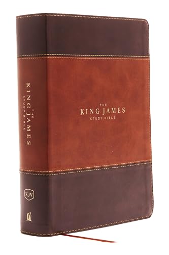 The King James Study Bible, Imitation Leather, Brown, Full-Color Edition - Imitation Leather