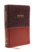 The NKJV, Woman's Study Bible, Fully Revised, Imitation Leather, Brown/Burgundy, Full-Color: Receiving God's Truth for Balance, Hope, and Transformati - Imitation Leather