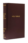 NKJV, Pew Bible, Large Print, Hardcover, Burgundy, Red Letter Edition - Hardcover