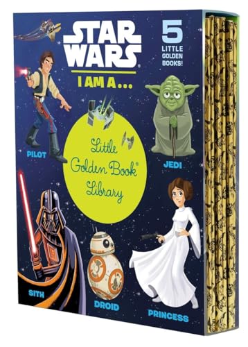 Star Wars: I Am A...Little Golden Book Library -- 5 Little Golden Books: I Am a Pilot; I Am a Jedi; I Am a Sith; I Am a Droid; I Am a Princess - Boxed Set