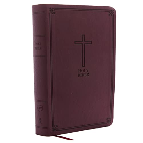 KJV, Reference Bible, Personal Size Giant Print, Imitation Leather, Burgundy, Red Letter Edition - Imitation Leather