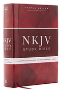 NKJV Study Bible, Hardcover, Red Letter Edition, Comfort Print: The Complete Resource for Studying God's Word - Hardcover