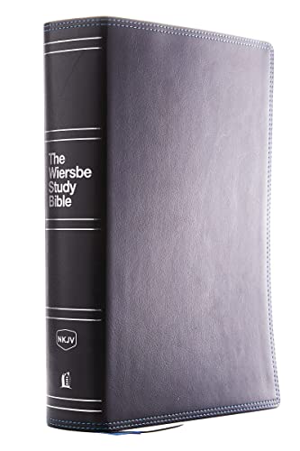 Nkjv, Wiersbe Study Bible, Leathersoft, Black, Comfort Print: Be Transformed by the Power of God's Word - Imitation Leather