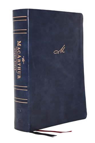 Nkjv, MacArthur Study Bible, 2nd Edition, Leathersoft, Blue, Indexed, Comfort Print: Unleashing God's Truth One Verse at a Time - Imitation Leather