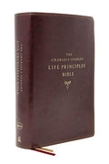 Nkjv, Charles F. Stanley Life Principles Bible, 2nd Edition, Leathersoft, Burgundy, Comfort Print: Growing in Knowledge and Understanding of God Throu - Imitation Leather