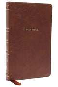 Nkjv, Thinline Bible, Leathersoft, Brown, Red Letter Edition, Comfort Print: Holy Bible, New King James Version - Imitation Leather