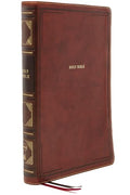 Nkjv, Thinline Bible, Large Print, Leathersoft, Brown, Thumb Indexed, Comfort Print: Holy Bible, New King James Version - Imitation Leather