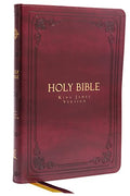 KJV Holy Bible: Large Print Thinline, Burgundy Leathersoft, Red Letter, Comfort Print: King James Version - Imitation Leather