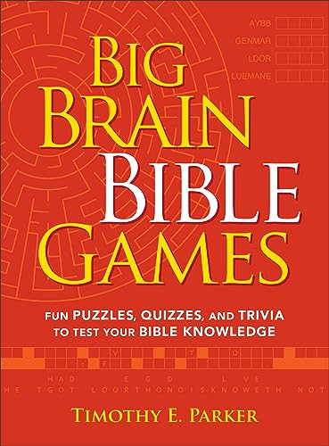 Big Brain Bible Games: Fun Puzzles, Quizzes, and Trivia to Test Your Bible Knowledge - Paperback