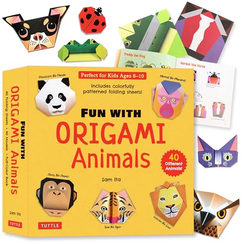 Fun with Origami Animals Kit: 40 Different Animals! Includes Colorfully Patterned Folding Sheets! Full-Color 48-Page Book with Simple Instructions (Ag - Other