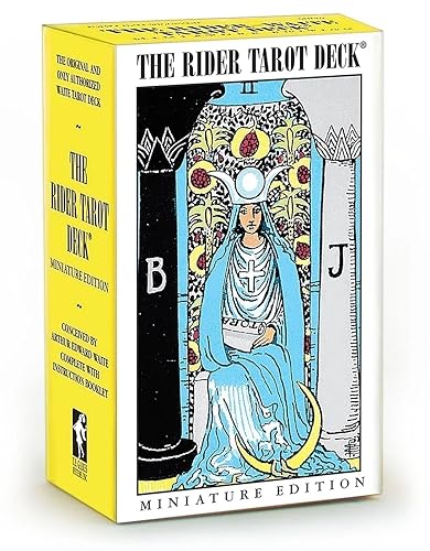 Miniature Rider-Waite(r) Tarot: Compact and Portable Miniature 78-Card Tarot with Iconic Pamela Colman Smith Artwork, Essential for Beginners & Expert - Other