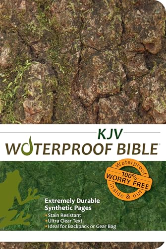 Waterproof Bible-KJV-Tree Bark - Paperback