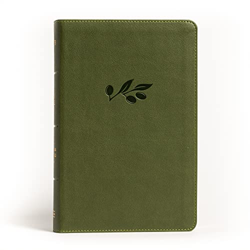 NASB Large Print Personal Size Reference Bible, Olive Leathertouch - Imitation Leather