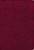 NASB Super Giant Print Reference Bible, Burgundy Leathertouch, Indexed - Imitation Leather