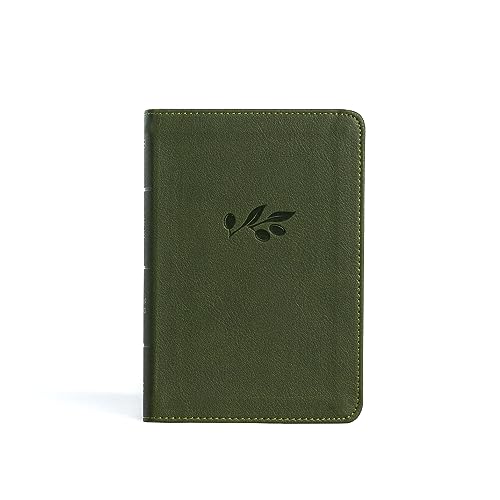 NASB Large Print Compact Reference Bible, Olive Leathertouch - Imitation Leather