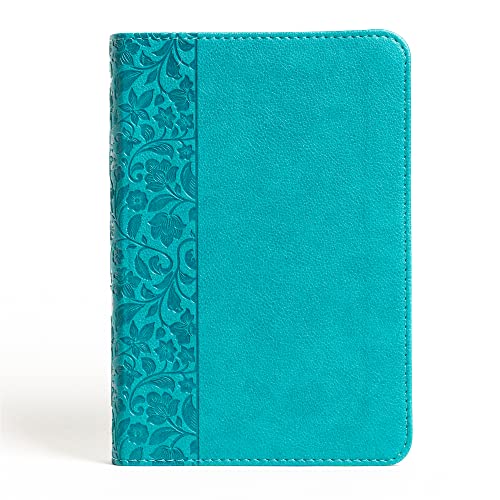 NASB Large Print Compact Reference Bible, Teal Leathertouch - Imitation Leather