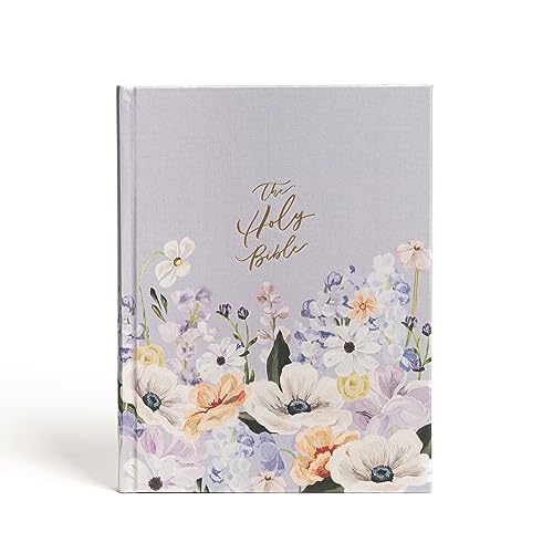 CSB Notetaking Bible, Large Print Hosanna Revival Edition, Lavender/Peach Cloth Over Board: The Holy Bible - Hardcover